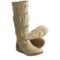 Sorel Firenzy Leather Boots - Wool Lined (For Women) in Sesame/Metallic Silver