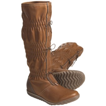 Sorel Firenzy Plaid Boots - Leather (For Women) in Tobacco/Tusk