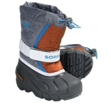 Sorel Flurry TP Winter Pac Boots - Insulated (For Youth) in Boulder/Harvester - Closeouts