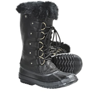 Sorel Joan of Arctic Premium Winter Boots - Waterproof, Leather (For Women) in Black