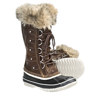 Sorel Joan of Arctic Premium Winter Boots - Waterproof, Leather (For Women) in Cappuccino/Oxford Tan