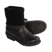 Sorel Juneau Winter Leather Boots - Waterproof, Insulated (For Women) in Black - Closeouts