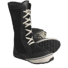 Sorel MacKenzie Lace Boots - Tall, Insulated (Women) in Black/Stone - Closeouts