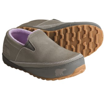 Sorel MacKenzie Slip Shoes - Insulated (For Youth) in Hydrangea/Charcoal
