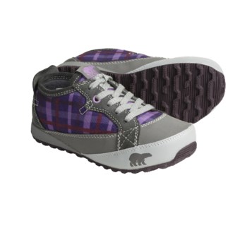 Sorel MacKenzie Sneakers - Fleece Lined (For Youth) in Charcoal/Royal Purple