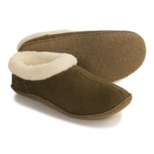 Sorel Nakiska Slippers - Faux-Fleece Lining (For Women) in Dark Tundra - Closeouts