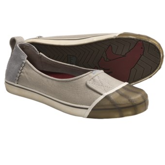 Sorel Sentry Canvas Slip-On Shoes (For Women) in Silver Lining