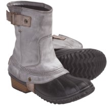 Sorel Slimpack Short Riding Boots - Waterproof, Insulated (For Women) in Charcoal - Closeouts