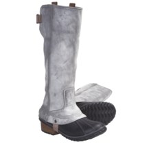 Sorel Slimpack Tall Riding Boots - Waterproof, Insulated  (For Women) in Charcoal - Closeouts