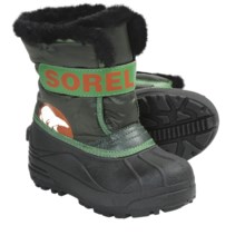 Sorel Snow Commander Winter Boots - Insulated (For Kids) in Deep Woods/Harvester - Closeouts