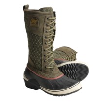 Sorel Sorelli Lace-Up Boots - Tall, Waterproof (For Women) in Cargo/Red Rover - Closeouts
