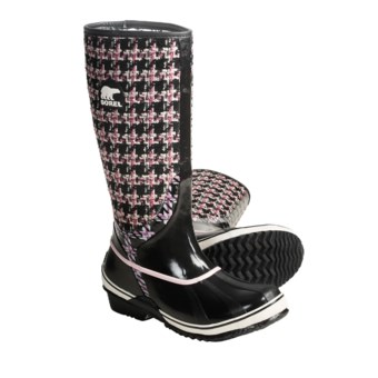 Sorel Sorellington TXT Boots - Waterproof Rubber (For Women) in Valentine/Black