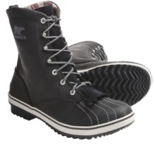 Sorel Tivoli Camp 18 Boots - Microfleece Lining (For Women) in Black/Silver Lining - Closeouts