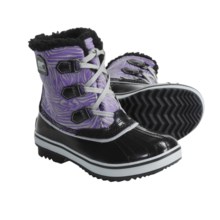 Sorel Tivoli Pac Boots - Waterproof, Insulated (For Youth) in Black/Royal Purple - Closeouts