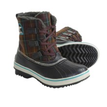 Sorel Tivoli Plaid Winter Pac Boots - Waterproof, Insulated (For Women) in Cinder/Reef - Closeouts