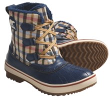 Sorel Tivoli Tweed Winter Pac Boots - Waterproof (For Women) in Dress Blue/Chili Pepper - Closeouts