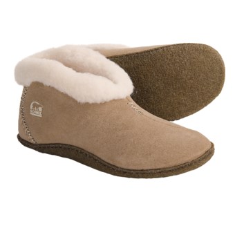 Sorel Valle Bleue Slippers - Suede (For Women) in British Tan