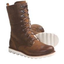 Sorel Wicked Work Boots - Leather, Shearling Lining (For Women) in Brown - Closeouts