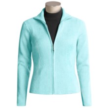 SoyBu Ribbed Cardigan Sweater - Zip Front (For Women) in Clearwater - Closeouts