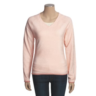 SoyBu V-Neck Shirt - Long Sleeve (For Women) in Cactus Flower