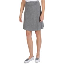 SoyBu Wanderlust Skirt - Stretch Cotton Chamois (For Women) in Granite Heather - Closeouts