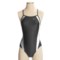 Speedo Axcel Team Splice Swimsuit - 1-Piece, Axcel Back (For Women) in Black/White