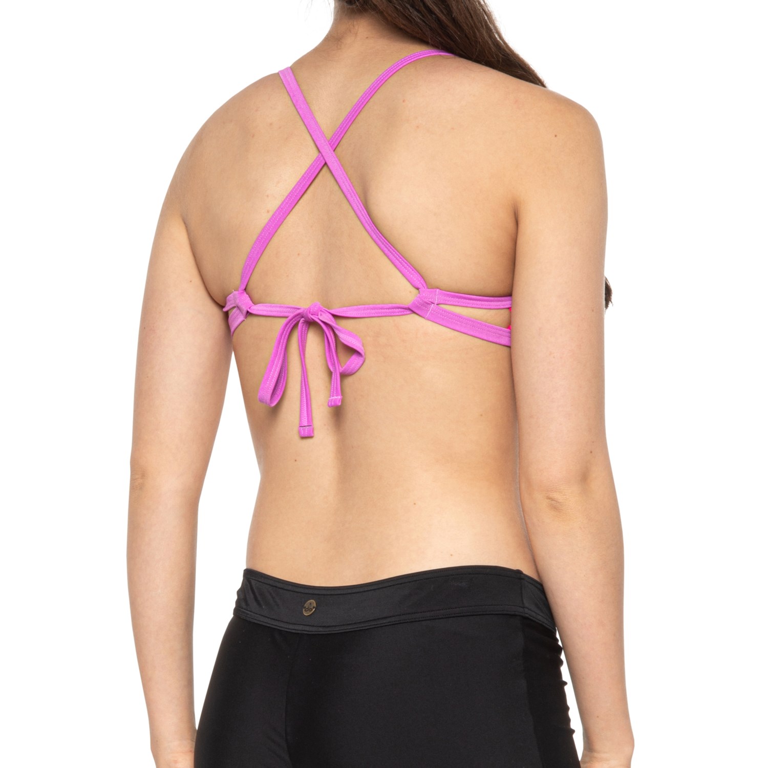 Speedo Color Block Keyhole Bikini Top For Women Save 60