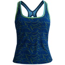Speedo Dot Ultraback Tankini Swimsuit Top - Endurance+ (For Women) in Dot Nautical Navy - Closeouts