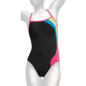 Speedo Flip Turns Y-Back Practice Swimsuit - 1-Piece (For Women)
