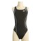 Black/White Speedo Magnetic Space Splice Swimsuit - 1-Piece, Endurance+ (For Women)
