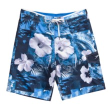 Speedo Photo Floral Board Shorts - UPF 50+ (For Men) in Royal Blue - Closeouts