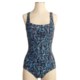 Speedo Printed Shirred Swimsuit - Switch Back with Core Control, 1-Piece (For Women)