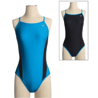 Speedo Reversible Extreme Back Swimsuit - 1-Piece (For Women) in Island Turquoise