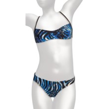 Speedo Zebra Haze Bikini Swimsuit - 2-Piece (For Women) in Blue - Closeouts