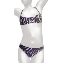 Speedo Zebra Haze Bikini Swimsuit - 2-Piece (For Women) in Purple - Closeouts