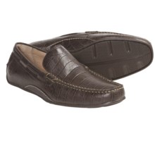 Sperry Top-Sider Atlas Driver Venetian Loafer Shoes - Leather, Slip-Ons (For Men) in Dark Brown Croc - Closeouts