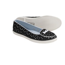 Sperry Top-Sider Lakeshore Two-Tone Shoes - Slip-Ons (For Women) in Black Eyelet/White - Closeouts