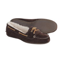 Sperry Top-Sider Rift Boat Shoes - Slip-Ons, Shearling Lined (For Women) in Brown - Closeouts