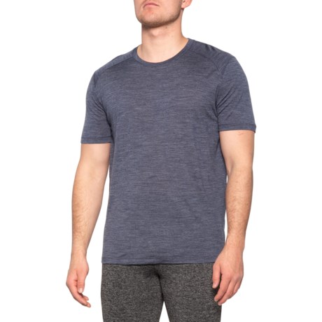 EAN 9420053479300 product image for Sphere Crew T-Shirt - Merino Wool, Short Sleeve (For Men) - MIDNIGHT NAVY HEATHE | upcitemdb.com