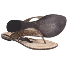 Spirit by Lucchese Cali Sandals - Flip-Flops, Leather (For Women) in Medium Brown - Closeouts