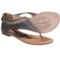 Spirit by Lucchese Carly Sandals - Back Zip, Leather (For Women) in Gold
