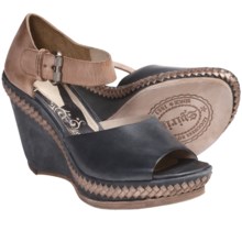 Spirit by Lucchese Chloe Wedge Sandals - Leather (For Women) in Gold - Closeouts