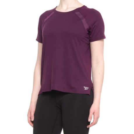 Reebok Spirit Raglan T-Shirt - Short Sleeve (For Women) - POTENT PURPLE (M )