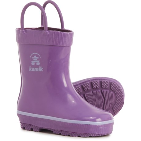Kamik Splashed Rain Boots - Waterproof (For Toddler Girls) - PURPLE (10T )