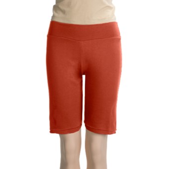 Spooney Wear Ever Bermuda Shorts (For Women) in Tomato Red