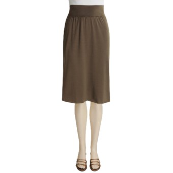 Spooney Wear Ever Pencil Skirt - Stretch (For Women) in Chocolate