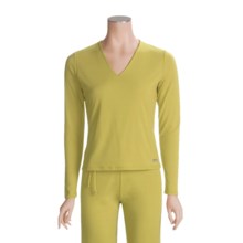 Spooney Wear Ever V-Neck Shirt - Long Sleeve (For Women) in Pistachio - Closeouts