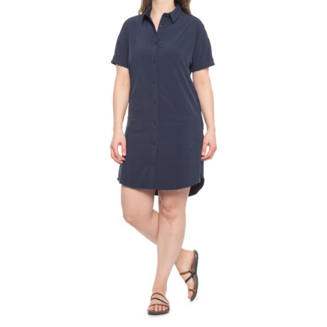 SmartWool Sport Shirt Dress - Short Sleeve (For Women) - DEEP NAVY (S )