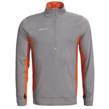 SportHill Nomad II Pullover - Microfleece, Zip Neck (For Men) in Cement/Flame - Closeouts