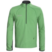 SportHill Nova Pullover - Zip Neck (For Men) in Spearmint/Lava Rock - Closeouts